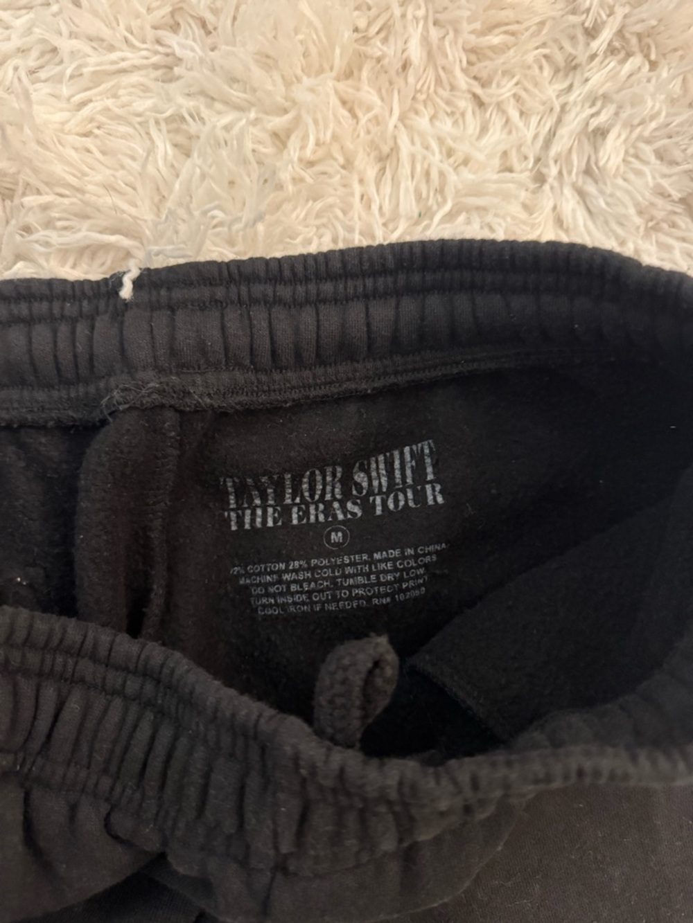 Taylor Swift Black Joggers with White Logo and Multicolor Icons - Picture 2 of 2